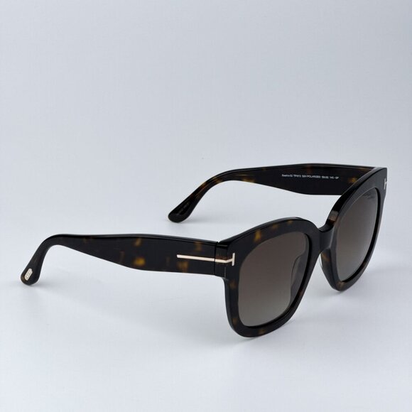 Tom Ford Women Havana Brown Square BRAND NEW Sunglasses BEATRIX FT0613/S 52H - Picture 5 of 14